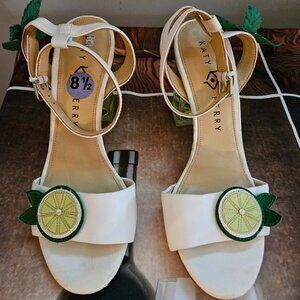 KATY PERRY Rita Mojito City Lucite Heel Sandals